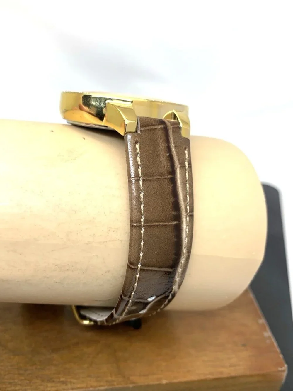 GV2 by Gevril Women's Watch 9142 Swiss Quartz Mother Of Pearl Dial Brown Leather